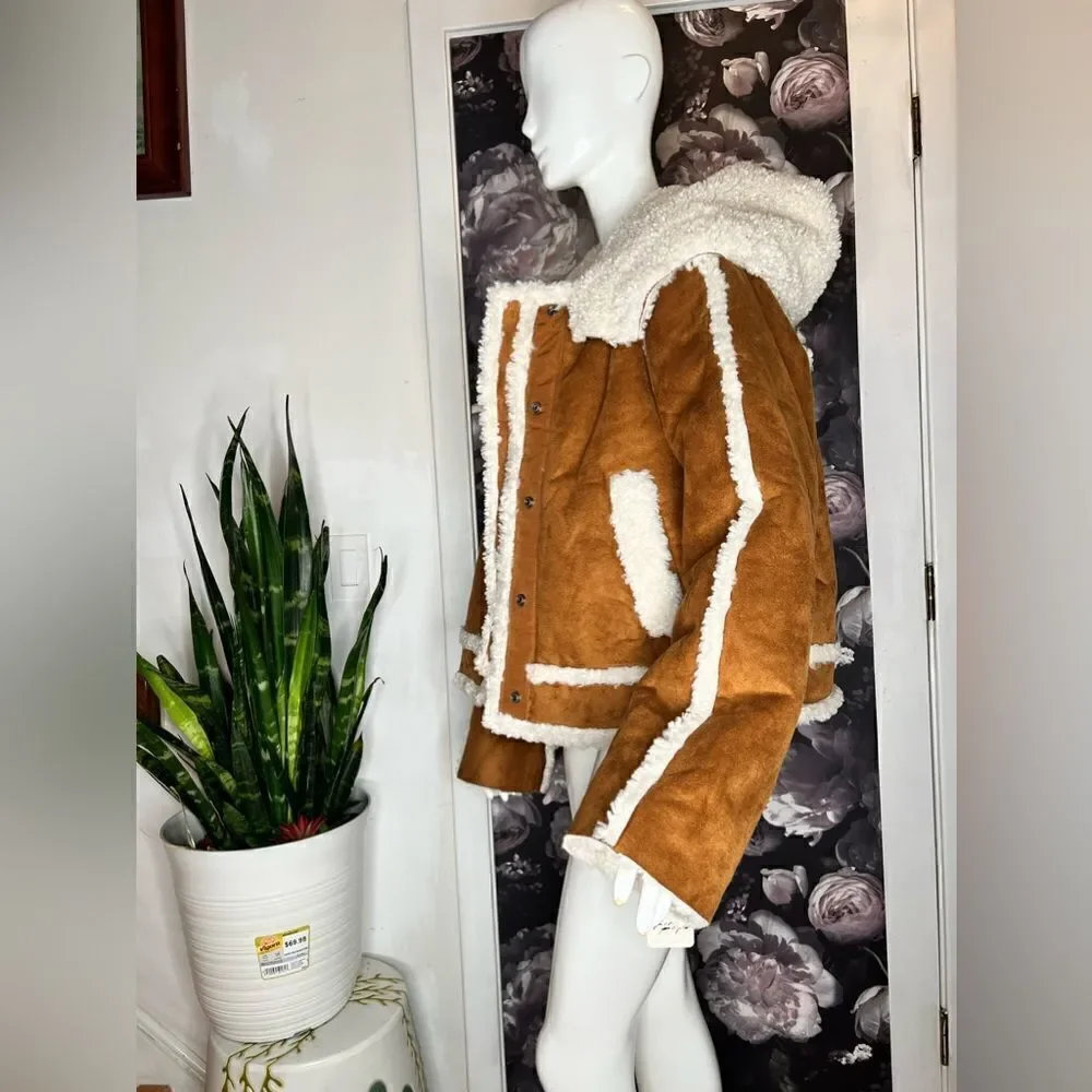Free People Vegan Exchange Shearling Jacket